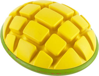 Bark Hundespielzeug Mango aus Gummi mit Quietschfunktion Gelb Grün – Bild 1 von 1