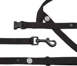 Barkalot Hundegeschirr-Spazierset aus Polyester Schwarz Größe L – Bild 1 von 3