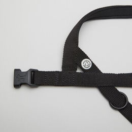 Produktbild von Barkalot Hundegeschirr-Spazierset aus Polyester Schwarz Größe M