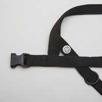 Produktbild von Barkalot Hundegeschirr-Spazierset aus Polyester Schwarz Größe S