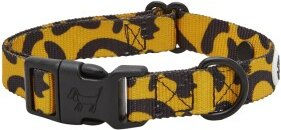 Barkalot Hundehalsband aus recyceltem Polyester für Welpen Schwarz Orange Größe S – Bild 1 von 3
