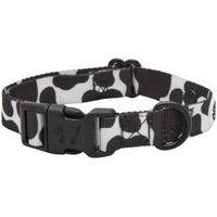 Produktbild von Barkalot Hundehalsband aus recyceltem Polyester für Welpen Schwarz Weiß Größe S