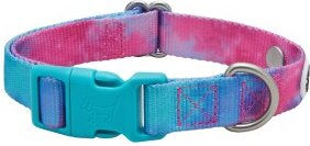 Barkalot Hundehalsband aus recyceltem Polyester in Türkis Größe M – Bild 1 von 3