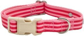 Barkalot Hundehalsband aus recyceltem Polyester Rot Rosa Größe M – Bild 1 von 3