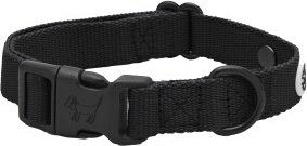 Barkalot Hundehalsband aus recyceltem Polyester Schwarz Größe S für Welpen – Bild 1 von 3