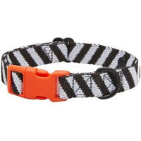 Produktbild von Barkalot Hundehalsband aus recyceltem Polyester Weiß Schwarz Größe M