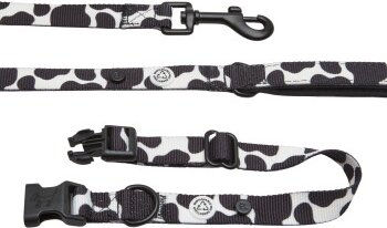 Barkalot Hundehalsband-Auslaufset aus Polyester in Weiß/Schwarz Größe S – Bild 1 von 1