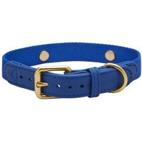 Produktbild von Barkalot Hundehalsband für Welpen aus veganem Kunstleder in Blau XS
