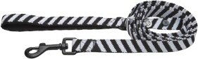 Barkalot Hundeleine aus recyceltem Polyester weiß schwarz – Bild 1 von 3