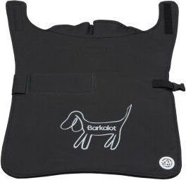Produktbild von Barkalot Hunderegenmantel aus Upcycled-Stoff wasserdicht Schwarz Größe M