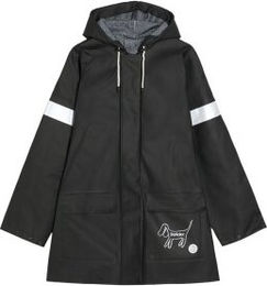 Produktbild von Barkalot Regenmantel für Hunde aus Upcycled-Stoff Schwarz Größe L waterproof
