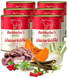 Barkhofen Hundefutter Nassfutter Wasserbüffel Getreidefrei Monoprotein Adult 6x 800g Dose – Bild 1 von 4