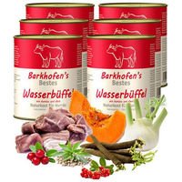 Produktbild von Barkhofen Hundefutter Nassfutter Wasserbüffel Getreidefrei Monoprotein Adult 6x 800g Dose