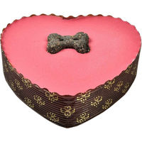Produktbild von Barking Bakery Pink Heart Pawty Cake Belohnungssnack für Hunde 1 Stück