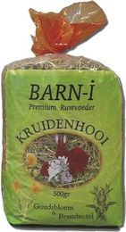 Barn-i Kräuterheu Goldblume und Brennnessel für Kaninchen 6 x 500 g – Bild 1 von 2