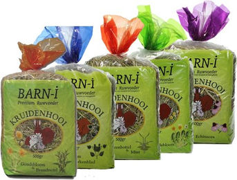 Barn-i Kräuterheu Hagebutte und Pfefferminze für Kaninchen 500 g – Bild 1 von 3