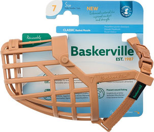 Baskerville Classic Maulkorb für Hunde aus Nylon in Beige Größe 7 – Bild 1 von 13