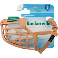 Produktbild von Baskerville Classic Maulkorb für Hunde aus Nylon in Beige Größe 7