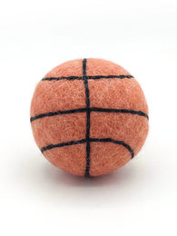 Basketball BUDDY Hundespielzeug aus Schafwolle orange und schwimmfähig – Bild 1 von 1