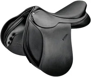Produktbild von Bates Caprilli Close Contact Pferdesattel aus Leder in Schwarz 17,5 Zoll