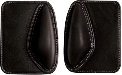 Produktbild von Bates Flexibloc Jump Hinterzwiesel für Pferde aus Leder in Schwarz