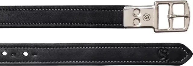 Produktbild von Bates Heritage Lederstrupfen Schwarz 147 cm