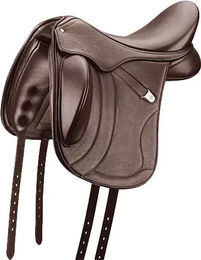 Produktbild von Bates Innova Mono+ Luxe Short Flap Dressursattel aus Leder in Braun für Pferde