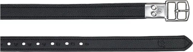 Produktbild von Bates Lederstränge Schwarz für Sattelzubehör