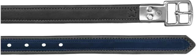 Produktbild von Bates Luxe Lederzügel mit Schnallen in Schwarz für Pferde