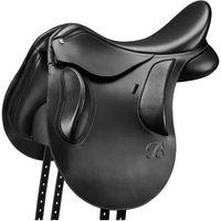 Produktbild von Bates Versa Dressursattel für Pferde aus Leder in Schwarz 43 cm/17"