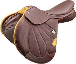 Produktbild von Bates Victrix Pferdesattel aus Leder in Braun 17 Zoll