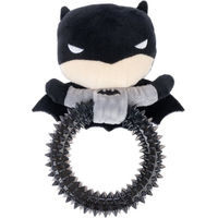 Produktbild von Batman DC Hundespielzeug Plüschspielzeug mit Ring zur Zahnpflege aus Polyester in Schwarz Grau Bunt