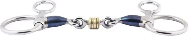 Baucher Gebiss Jump'In aus Metall in Grau Braun oder Blau – Bild 1 von 1