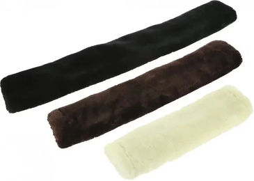 Bauchgurtschoner Equithème Teddy aus Polyester in Ecru 80cm – Bild 1 von 3