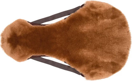 Produktbild von Baumlose Reitsitzdecke aus Merino-Wolle von Edix Saddles in Braun oder Orange Größe S