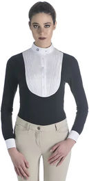 Produktbild von Bavero Reitturnierhemd Ego 7 Damen Weiß Schwarz Größe 42