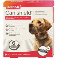 Produktbild von Beaphar Canishield Halsband gegen Flöhe und Zecken für Hunde S/M