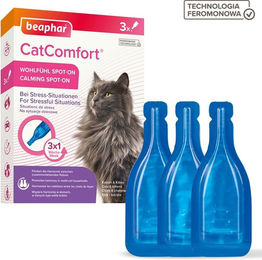 Beaphar CatComfort Wohlfühl Spot-On für Katzen mit Pheromonen 3x 0,55 ml - 3 x 0,55 ml – Bild 1 von 10