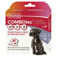 Produktbild von Beaphar COMBOtec Spot-On für Hunde großer Rassen gegen Flöhe, Zecken und Läuse 40-60 kg 2 Pipetten