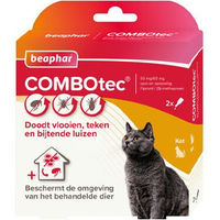 Produktbild von Beaphar COMBOtec Spot-On für Katzen gegen Flöhe, Zecken und Läuse 2 Pipetten