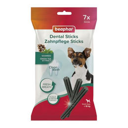 Beaphar Dental Sticks Zahnpflege Kausnack für kleine Hunde unter 10 kg mit Meeresalgen ohne Zuckerzusatz 7 Stück – Bild 1 von 1