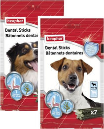 Beaphar Dental Sticks Zahnpflege-Snack für Hunde Medium ohne Farb- und Aromastoffe 182 g – Bild 1 von 3