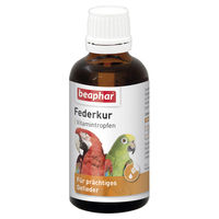 Produktbild von Beaphar Federkur Paganol Vitamintropfen für Papageien und Großsittiche zur Pflege von Haut und Gefieder 50 ml - 50 ml