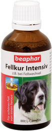 Produktbild von Beaphar Fellkur Intensiv Haut-Fell-Supplement mit Vitaminen für Hunde aller Altersstufen 50 ml