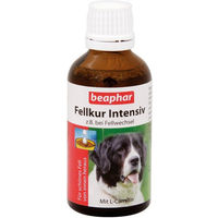 Produktbild von Beaphar Fellkur Intensiv Haut-Fell-Supplement mit Vitaminen für Hunde aller Altersstufen 50 ml