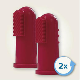 Beaphar Fingerzahnbürste aus Silikon für Hunde und Katzen 2 Stück – Bild 1 von 7