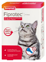 Beaphar Fiprotec Lösung zum Auftropfen für Katzen 50 mg 3x0,50 ml – Bild 1 von 1