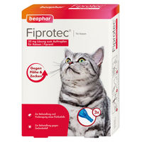 Produktbild von Beaphar Fiprotec Lösung zum Auftropfen für Katzen 50 mg 3x0,50 ml
