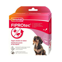 Beaphar FiproTec Spot-On Antiparasitäre Pipette gegen Flöhe und Zecken für Hunde der Riesenrassen 40-60 kg – Bild 1 von 2