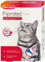 Beaphar Fiprotec Spot-On Lösung gegen Flöhe und Zecken für Katzen Kitten 3 x 0,5 ml - 3 x 0,5 ml – Bild 1 von 4